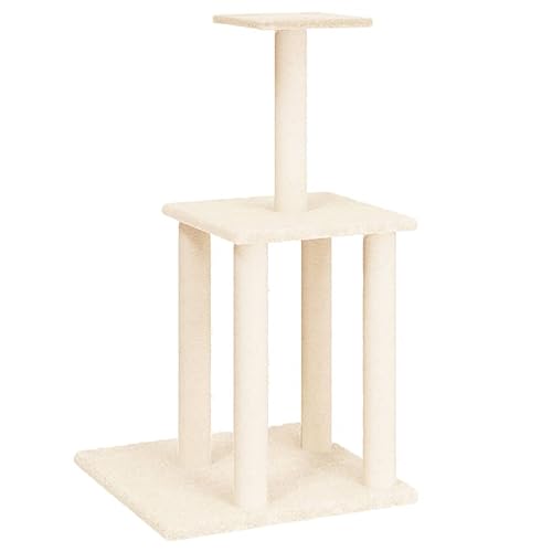 Baziroo Kratzbaum mit Sisal-KratzSäulen 47,5x47,5x85,5 cm Creme Cat Interactive Toy Kratzmöbel Cat Scratching Tree Katze Scratcher Katzenzubehör Indoor Cat Furniture Katzenmöbel Baziroo Kratzbaum mit Sisal-KratzSäulen 47,5x47,5x85,5 cm Creme Cat Interactive Toy Kratzmöbel Cat Scratching Tree Katze Scratcher Katzenzubehör Indoor Cat Furniture Katzenmöbel von Baziroo
