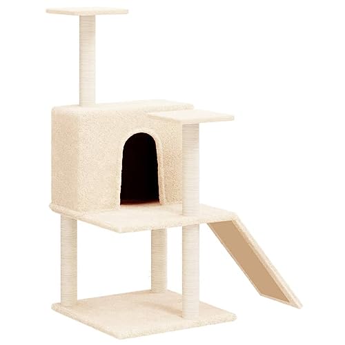 Baziroo Kratzbaum mit Sisal-KratzSäulen 78x47x109 cm Creme Kratzmöbel Cat Scratching Post Katze Scratcher Katzenzubehör Indoor Cat Furniture Katzenmöbel Cat Toy Baziroo Kratzbaum mit Sisal-KratzSäulen 78x47x109 cm Creme Kratzmöbel Cat Scratching Post Katze Scratcher Katzenzubehör Indoor Cat Furniture Katzenmöbel Cat Toy von Baziroo