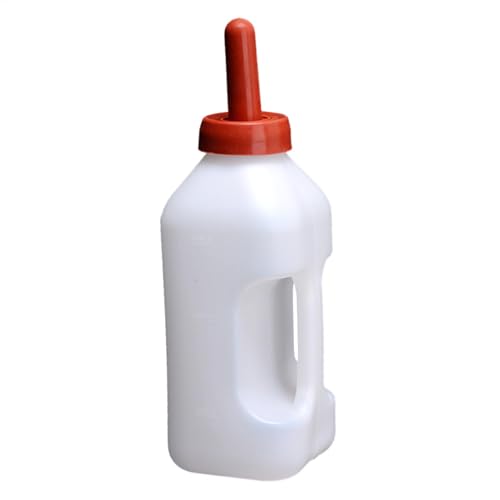 Babyflasche für Kälber, Babyflaschen und Sauger für Kälber, 2 Liter, leichte Flaschen zum Stillen von Kühen, Viehzubehör, Milchspender für Bauernziegen mit Griff von Bbbabeslk