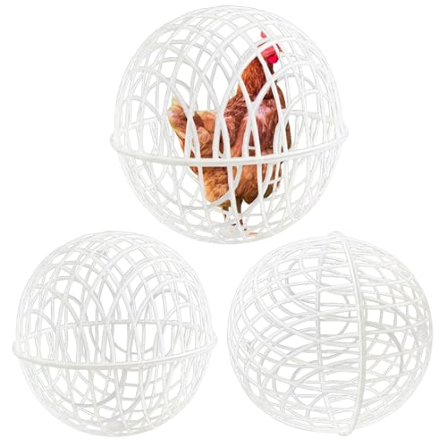 Hühnerballkäfig - Beweglicher 3 Stück Hühnerkugel Kugelkäfig Haustiersicherheit Hühnerkäfig | Hühnersicherheits-Kugelkäfig Kugelkäfig Kugelförmig Huhn Hamster Ballkäfig Sicheres Gehen Netz Taube Küken Hühnerballkäfig - Beweglicher 3 Stück Hühnerkugel Kugelkäfig Haustiersicherheit Hühnerkäfig | Hühnersicherheits-Kugelkäfig Kugelkäfig Kugelförmig Huhn Hamster Ballkäfig Sicheres Gehen Netz Taube Küken von Bbbabeslk