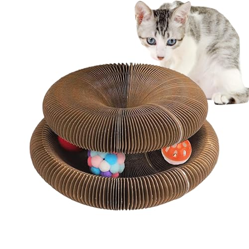 Bbbabeslk Katzenkratzbrett,Orgel-Katzenkratzer - Faltbares Cat Grinding Scratch Pad mit Bällen - Interaktives Kratzpad, faltbar, für Katzen, Schleifen, Kratzbrett, Katzenkratzer, Katzenpfoten- Bbbabeslk Katzenkratzbrett,Orgel-Katzenkratzer - Faltbares Cat Grinding Scratch Pad mit Bällen - Interaktives Kratzpad, faltbar, für Katzen, Schleifen, Kratzbrett, Katzenkratzer, Katzenpfoten- von Bbbabeslk