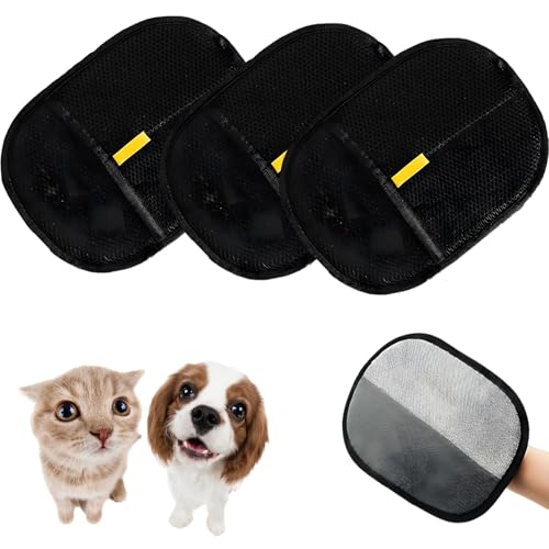 3 Stück Fellmagnet, Wiederverwendbare Pet Hair Remover Glove, Statische Entfernung Handschuhe für Haustier Haar zum Waschen Deshedding Pflege, für Glattes und Gesundes Fell Haustier für Kleidung 3 Stück Fellmagnet, Wiederverwendbare Pet Hair Remover Glove, Statische Entfernung Handschuhe für Haustier Haar zum Waschen Deshedding Pflege, für Glattes und Gesundes Fell Haustier für Kleidung von BbiuRer