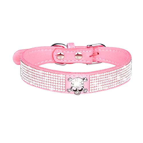 Bbmmayy Niedliches Hundehalsband mit glitzernden Strasssteinen, ausgefallene Kristall-Diamant-Glitzer, hübsches Schmuckstück, weiche Katzenhalsbänder für kleine, mittelgroße und große Rassen, Mädchen, Bbmmayy Niedliches Hundehalsband mit glitzernden Strasssteinen, ausgefallene Kristall-Diamant-Glitzer, hübsches Schmuckstück, weiche Katzenhalsbänder für kleine, mittelgroße und große Rassen, Mädchen, von Bbmmayy