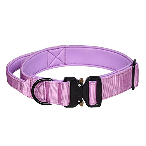 Bbmmayy Taktisches Hundehalsband, Militärisches Hundehalsband für mittelgroße Hunde, verstellbare Nylonhalsbänder mit Griff, strapazierfähiges, dickes Halsband mit Metallschnalle für große Hunde (XL, Bbmmayy Taktisches Hundehalsband, Militärisches Hundehalsband für mittelgroße Hunde, verstellbare Nylonhalsbänder mit Griff, strapazierfähiges, dickes Halsband mit Metallschnalle für große Hunde (XL, von Bbmmayy