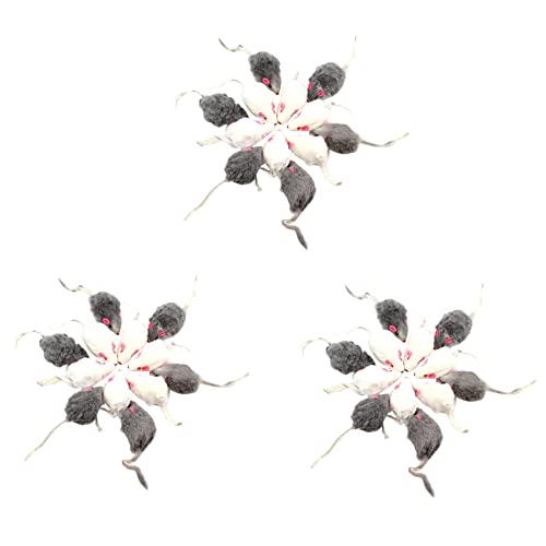 Bcowtte 36 Stück Falsche Maus Katze Haustier Spielzeug Katze Haariger Schwanz Mäuse Sound Rasseln Weiches Echtes Kaninchenfell Sound Quietschendes Katzen Spielzeug Bcowtte 36 Stück Falsche Maus Katze Haustier Spielzeug Katze Haariger Schwanz Mäuse Sound Rasseln Weiches Echtes Kaninchenfell Sound Quietschendes Katzen Spielzeug von Bcowtte