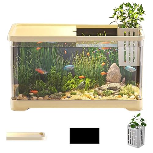 Aquarium Zur Heimdekoration – Mehrzweck-Mini-Aquarium, Goldfischglas Aus Kunststoff for Wohnzimmer Und Schlafzimmer Aquarium Zur Heimdekoration – Mehrzweck-Mini-Aquarium, Goldfischglas Aus Kunststoff for Wohnzimmer Und Schlafzimmer von Bderkz