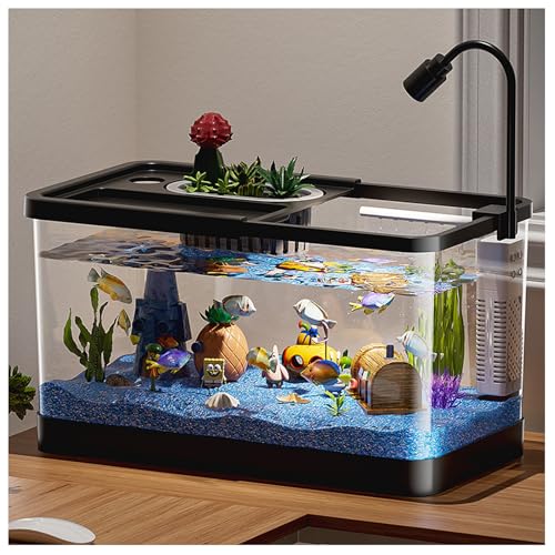 Lebensraum-Set for Schildkröten Und Reptilien Mit Bodenentwässerung – Multifunktionstank for Wasser- Und Landtiere(37.6cmx21cmx21cm) von Bderkz