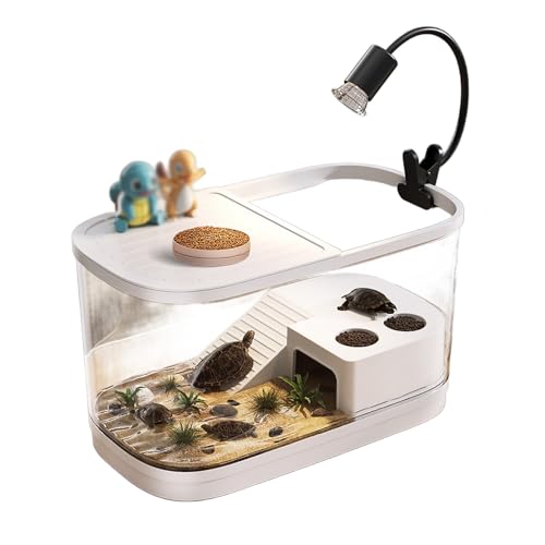 Small Turtle Habitat Tank - Anti-Escape Reptile Aquarium Kit with Basking Platform for Tortoises & Amphibians Small Turtle Habitat Tank - Anti-Escape Reptile Aquarium Kit with Basking Platform for Tortoises & Amphibians von Bderkz