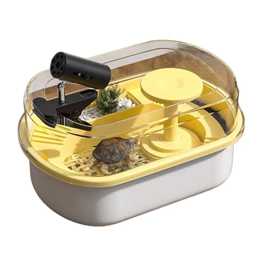 Small Turtle Habitat Tank - Escape-Proof Reptile Aquarium Kit with Basking Platform,Durable PP Material for Tortoises & Amphibians Small Turtle Habitat Tank - Escape-Proof Reptile Aquarium Kit with Basking Platform,Durable PP Material for Tortoises & Amphibians von Bderkz