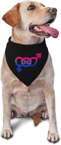 Halstuch für Haustiere, Bisexuelles Symbol, Dreieckskopf, Hund, Katze, Halstuch, Zubehör, Bandana, Dekoration, Schwarz Halstuch für Haustiere, Bisexuelles Symbol, Dreieckskopf, Hund, Katze, Halstuch, Zubehör, Bandana, Dekoration, Schwarz von BdgWKseH