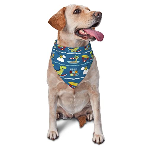 Hundehalstuch, Dreieckstuch mit Dinosaurier-Skelett, Flanell, dicke Baumwolle, Bandana für kleine, mittelgroße und große Hunde und Katzen Hundehalstuch, Dreieckstuch mit Dinosaurier-Skelett, Flanell, dicke Baumwolle, Bandana für kleine, mittelgroße und große Hunde und Katzen von BdgWKseH