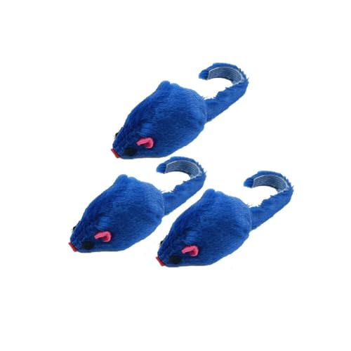 Bduttlefish Maus-Spielzeug, 3 Stück, Katzen und Maus, interaktives Spielzeug, Plüsch-Maus-Spielzeug, Design, geformt, realistisch von Bduttlefish