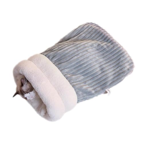 Bduttlefish Warmer Winterschlafsack, weiches Plüschbett, bequemes Haustierbett für S-Nest, Kätzchen, P9l4 Hunde, kleines Zubehör Bduttlefish Warmer Winterschlafsack, weiches Plüschbett, bequemes Haustierbett für S-Nest, Kätzchen, P9l4 Hunde, kleines Zubehör von Bduttlefish