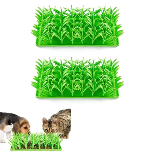 Silikon-Grasmatte für Katzen, Futtermatten, Schnüffelmatte für Hunde, F-Napf, Nasenarbeit, Trainingsmatte für Katzen, Schnüffel von Bduttlefish