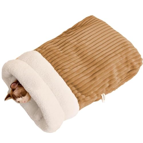 Winterschlafsack, Haustier-Daunenschlafsack, Nest-Design und Baumwolle, niedlich, bequem, große Tasche, PP, V6C5, halbgeschlossen, M/L, warm Winterschlafsack, Haustier-Daunenschlafsack, Nest-Design und Baumwolle, niedlich, bequem, große Tasche, PP, V6C5, halbgeschlossen, M/L, warm von Bduttlefish