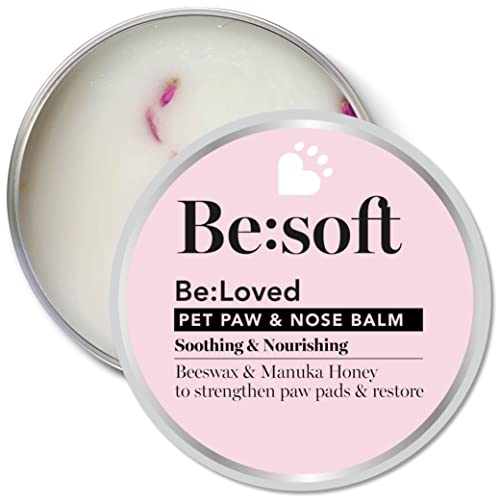 Be:Loved - Be:Soft Nasenbalsam und Pfotenbalsam (60g) / Schützend und Regenerierend, Spendet Feuchtigkeit und Stärkt Pfoten und Nase, Pfotenschutz und Pflege für Hunde und Katzen von Be:Loved