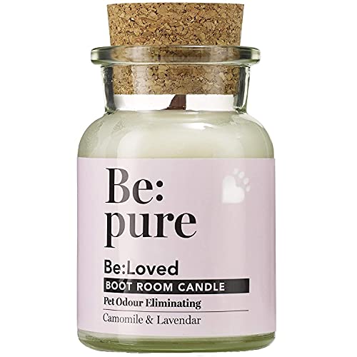 Be:Loved - Be:pure Duftkerze für Tierhaltung (180g) / Geruchsneutralisierer für den Haushalt und Tierhaltung von Be:Loved