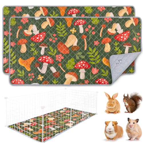 BeBeJoJo 2 Pack Wiederverwendbare PIPI Pads für Meerschweinchen,120x60CM,Waschbar und Super Saugfähige Unterlagen Käfigmatte,Kleintiermatten für Kaninchen,Hamster,Braun BeBeJoJo 2 Pack Wiederverwendbare PIPI Pads für Meerschweinchen,120x60CM,Waschbar und Super Saugfähige Unterlagen Käfigmatte,Kleintiermatten für Kaninchen,Hamster,Braun von BeBeJoJo