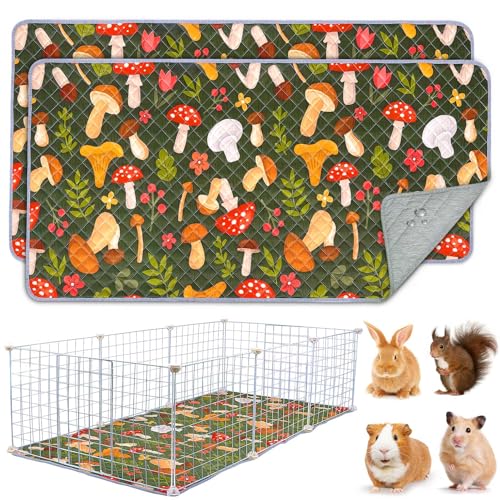 BeBeJoJo 2 Pack Wiederverwendbare PIPI Pads für Meerschweinchen,142x70CM,Waschbar und Super Saugfähige Unterlagen Käfigmatte,Kleintiermatten für Kaninchen,Hamster,Braun BeBeJoJo 2 Pack Wiederverwendbare PIPI Pads für Meerschweinchen,142x70CM,Waschbar und Super Saugfähige Unterlagen Käfigmatte,Kleintiermatten für Kaninchen,Hamster,Braun von BeBeJoJo