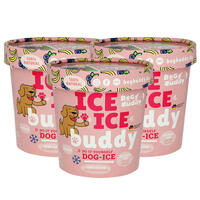 ICE ICE Buddy Hundeeis [Blaubeer-Banane - 3 Stück] von BeG Buddy GmbH