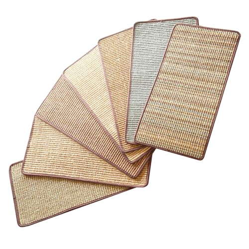 BeNsil 10 Pcs Kratzbrett für Katzen,Katzenkratzer aus Pappe - Sisal-Katzenkratzmatte, klassischer Haustier-Katzenkratzer, Sisal-Katzenkratzbrett, Katzenkratzteppich-Schutz von BeNsil