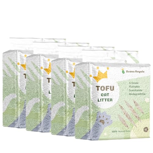 Beans Royale Tofu-Katzenstreu, klumpendes Katzenstreu, spülbar, Erbsenfaser, staubfrei, Geruchskontrolle, geringe Verfolgung, leicht, Vanille, 4 Stück Beans Royale Tofu-Katzenstreu, klumpendes Katzenstreu, spülbar, Erbsenfaser, staubfrei, Geruchskontrolle, geringe Verfolgung, leicht, Vanille, 4 Stück von Beans Royale