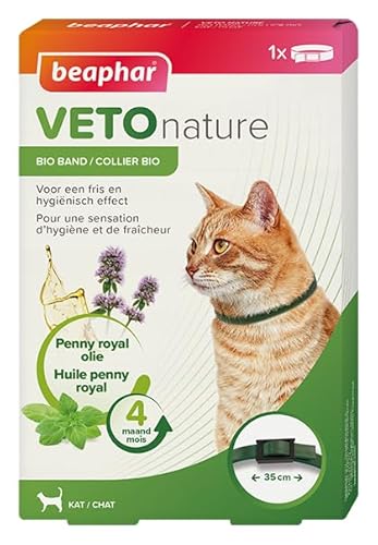 BEAPHAR - Vetonature Bio Band Kat Penny Royal - Verzorgingsproduct OP Basis Van Natuurlijke Oliën - Frittiert in hygienischer Wirkung BEAPHAR - Vetonature Bio Band Kat Penny Royal - Verzorgingsproduct OP Basis Van Natuurlijke Oliën - Frittiert in hygienischer Wirkung von Beaphar