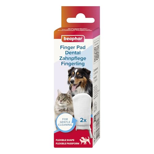 BEAPHAR - Zahnpflege Fingerling Für Hunde Und Katzen - Gründliche Zahnreinigung - Bekämpft Plaque - Gepflegtes Gebiss - 2 Stück BEAPHAR - Zahnpflege Fingerling Für Hunde Und Katzen - Gründliche Zahnreinigung - Bekämpft Plaque - Gepflegtes Gebiss - 2 Stück von Beaphar