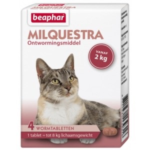 Beaphar Milquestra Entwurmungsmittel Katze Tabletten 8 Tabletten von Beaphar
