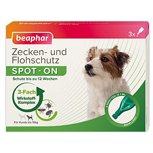beaphar Zecken- und Flohschutz SPOT ON für Hunde bis 15 kg von Beaphar