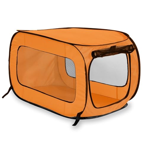 Beatrice Home Fashions SOLPPK00ORG Pop Up Pet Kennel Portable Pet Kennel Cage, Orange von Beatrice Home Fashions