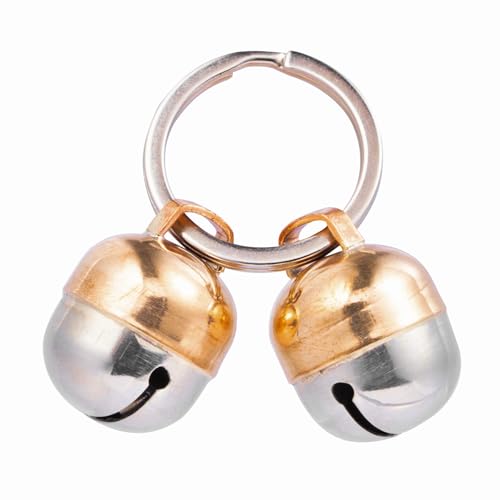 Beau's Bells 2 Extra Loud Cat & Dog Bells | Pet Tracker | Save Birds & Wildlife Handmade Copper (Medium) von Beau's Bells