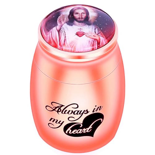 BeauFairy Urnen für die Einäscherung Haustieren, Kleine Tierurnen für Urne, Urnen Hunde Katzen für Asche, Edelstahl Beerdigung Mini-Urne Andenken, Urne Trauergeschenk für Tierbesitze, Roségold von BeauFairy