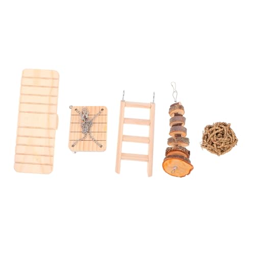 Beaupretty 5-teiliges Spielzeug-leiterschaukel-Set Aus Holz Für Hamster Rennmäuse Mäuse Vögel Kletter- Und Spielgeräte Für Haustiere Beaupretty 5-teiliges Spielzeug-leiterschaukel-Set Aus Holz Für Hamster Rennmäuse Mäuse Vögel Kletter- Und Spielgeräte Für Haustiere von Beaupretty