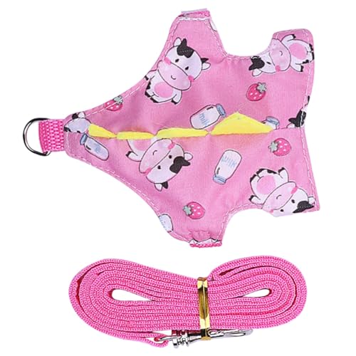 Beaupretty 1 Satz Hamsterbrust Hasengeschirr Hundegeschirre Für Welpen Verstellbare Kaninchenleine Verstellbare Leine Für Haustiere Traktionsleine Für Kaninchen Stoff Sommer Halsband von Beaupretty