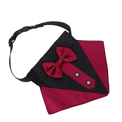 Beaupretty Schal Hundelätzchen Haustierzubehör Hundedreieckstücher Stilvolles Bowknot-Halsband Für Haustierhalsband Robustes Material von Beaupretty