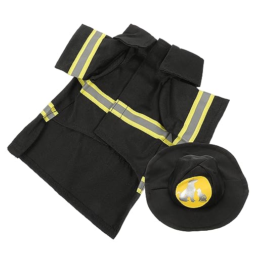 Beaupretty Haustier-bekleidungsset Feuerwehrmann-kostüm für Hunde Neuartiger Mantel für Hunde Katzen Welpen Performance-kostüm Verwandelter Mantel Größe S Schwarz Beaupretty Haustier-bekleidungsset Feuerwehrmann-kostüm für Hunde Neuartiger Mantel für Hunde Katzen Welpen Performance-kostüm Verwandelter Mantel Größe S Schwarz von Beaupretty