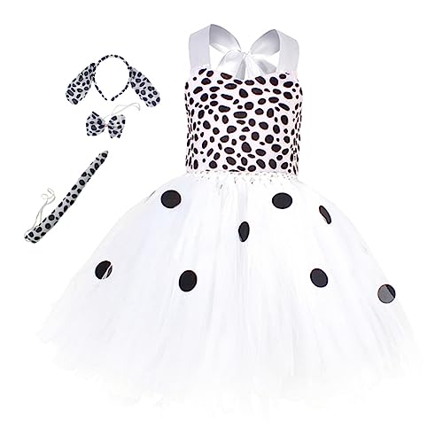 Beaupretty 1 Satz Kostüm für Mädchen Tierkostüm mit Hundeohren Fliege und Tutu Rock für Halloween und Karneval Jahre von Beaupretty