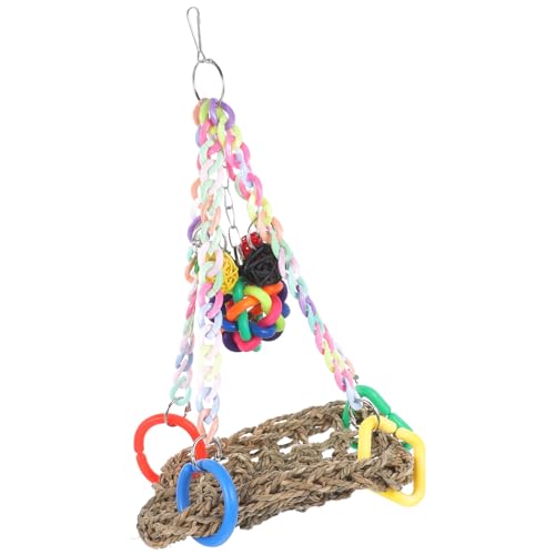 Beaupretty Papageien-schaukelspielzeug Für Vogelkäfig Vogel-papageien-schaukelspielzeug Für Vögel Vogel-papageien-schaukelspielzeug Kletterhängematte Dekoratives Vogel-schaukelspielzeug Beaupretty Papageien-schaukelspielzeug Für Vogelkäfig Vogel-papageien-schaukelspielzeug Für Vögel Vogel-papageien-schaukelspielzeug Kletterhängematte Dekoratives Vogel-schaukelspielzeug von Beaupretty
