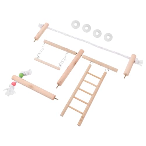 Beaupretty 1satz Kletterspielzeug Für Kleine Vögel Holzschaukel Für Papageien Praktische Stehbar Und Leiter Für Wellensittiche Nymphensittiche Und Andere Haustiere Beaupretty 1satz Kletterspielzeug Für Kleine Vögel Holzschaukel Für Papageien Praktische Stehbar Und Leiter Für Wellensittiche Nymphensittiche Und Andere Haustiere von Beaupretty