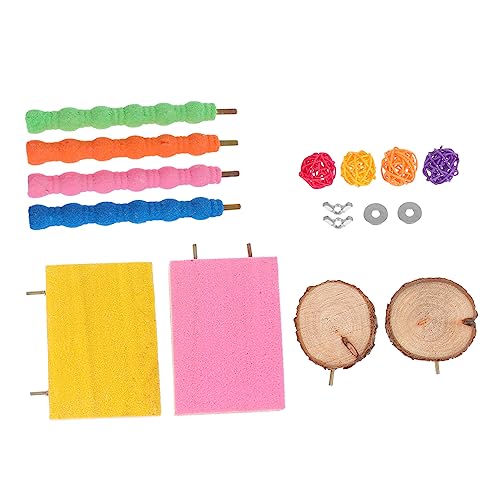 Beaupretty Papageien-holzspielzeug-Set – Mattiertes Sprungbrett Vogelkäfig-zubehör Sicher Und Widerstandsfähig Vogel-sprungplattform Interaktives Vogel-beißspielzeug Für Papageien Beaupretty Papageien-holzspielzeug-Set – Mattiertes Sprungbrett Vogelkäfig-zubehör Sicher Und Widerstandsfähig Vogel-sprungplattform Interaktives Vogel-beißspielzeug Für Papageien von Beaupretty