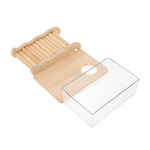Beaupretty 1 Set Hamster Badebox Leiter Versteck Meerschweinchen Sandbad Zubehör Abnehmbares Design Spaß Für Haustiere von Beaupretty