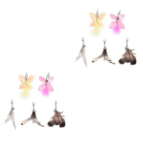 Beaupretty 10 STK Ersatzkopf Für Katzenangel Katzenfeder-Teaser Katzen-Teaser-ersatz Nachfüllpackung Für Katzenfederspielzeug Katzenhalsbandfederspielzeug Die Katze Komponente Plüsch Beaupretty 10 STK Ersatzkopf Für Katzenangel Katzenfeder-Teaser Katzen-Teaser-ersatz Nachfüllpackung Für Katzenfederspielzeug Katzenhalsbandfederspielzeug Die Katze Komponente Plüsch von Beaupretty