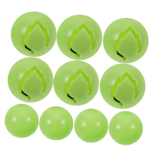 Beaupretty 10 Stück Teiliges Puppen-spielzeugglöckchen Plastikfest Grüner Robuste Rassel-einsätze für Tierpuppen Katzenspielzeug Zubehör Leicht Tragbar Spielerische Klangeffekte von Beaupretty
