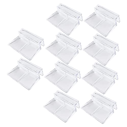 Beaupretty Aquarium-halterungsset 10-teilig Acryl-Clips Für Aquarien Deckel-Clips Universal-Clips 12 Mm Glastank-unterstützung Nicht-Design Für Bis Mittelgroße Tanks von Beaupretty
