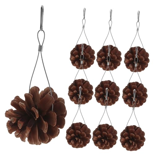 Beaupretty Großes Vogelspielzeug-Set 10-teilig Natürliches Kauspielzeug Tannenzapfen Lustiges Futtersuchspielzeug für Sittiche Aras Beaupretty Großes Vogelspielzeug-Set 10-teilig Natürliches Kauspielzeug Tannenzapfen Lustiges Futtersuchspielzeug für Sittiche Aras von Beaupretty