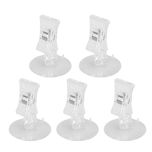Beaupretty 10st Zubehör Für Aquarien Pflanzensauger Mit Clip Aquarium-saugnapf-Clip Fisch-algen-Clip Pflanzen-saugnapf-Clip Durchsichtiger Schildhalterclip Seetang Transparenter Clip Gemüse von Beaupretty