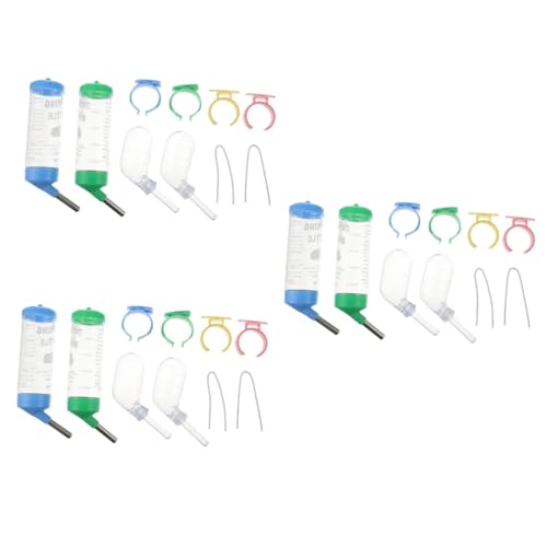 Beaupretty 3er-Set Trinkflaschen Für Haustiere Wasserflaschen Für Haustiere Für Hamster Meerschweinchen Und Auslaufsicheres Design 4 Stück X 3 von Beaupretty