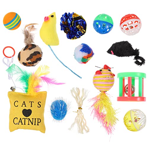 Beaupretty Katzenspielzeug Interaktive Bälle 14 Stück für Das Zahnen und Zähneknirschen Von Kätzchen Beaupretty Katzenspielzeug Interaktive Bälle 14 Stück für Das Zahnen und Zähneknirschen Von Kätzchen von Beaupretty