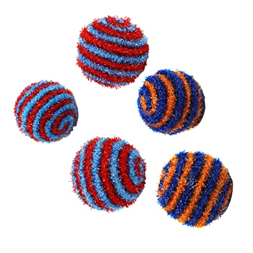 Beaupretty 14st Pom Pom Bälle Für Katzen Katzenspielzeug Katzenschwamm Spielzeug Für Welpen Elastisches Katzenseil Schaumstoffbälle Für Katzen Katzenfalte Bälle Für Hunde Hundeball Welligkeit von Beaupretty